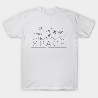 Space Typography T-Shirt